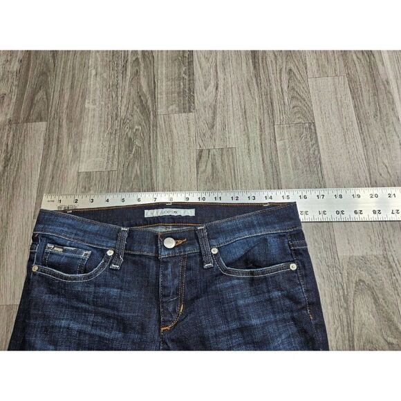 Joe's Womens Size 28 Whiskered Kicker Socialite Embroidered Blue Jeans Capris - Picture 7 of 11